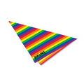 22" x 22" Polyester Rainbow Bandana w/ Custom Screen Printed Imprint